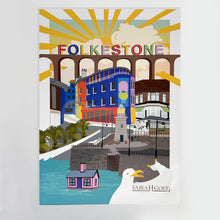 Load image into Gallery viewer, A3 Folkestone Town Sunburst