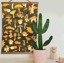 Load image into Gallery viewer, The Woodland Harvest Tea Towel – A Hand-Illustrated Design Inspired by Nature