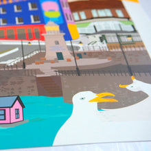 Load image into Gallery viewer, Folkestone Town A3 Giclee Print
