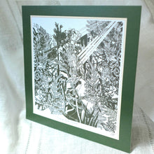 Load image into Gallery viewer, Hedgerow Birds Foraging Square Print