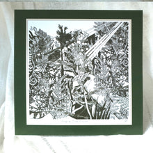 Load image into Gallery viewer, Hedgerow Birds Foraging Square Print