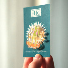 Load image into Gallery viewer, Skater frog pin | Eco recycled acrylic pin badge