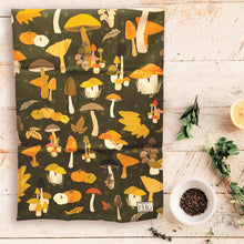 Load image into Gallery viewer, The Woodland Harvest Tea Towel – A Hand-Illustrated Design Inspired by Nature