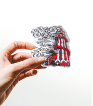 Load image into Gallery viewer, Linocut Helter Skelter | Eco Paper