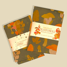 Load image into Gallery viewer, The Woodland Harvest Tea Towel – A Hand-Illustrated Design Inspired by Nature