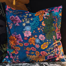 Load image into Gallery viewer, Velvet Cushion Covers - Tropical flowers meander