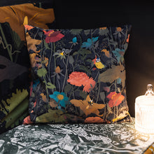Load image into Gallery viewer, Velvet Cushion Covers - Kentish Garden at Night Design