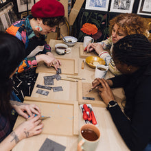 Load image into Gallery viewer, Linocut meet up club