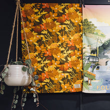 Load image into Gallery viewer, Retro Green & Mustard Teatowel