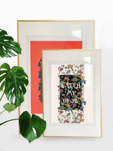 Load image into Gallery viewer, Watch Me Grow Pun on Black Art Print