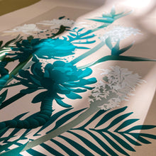 Load image into Gallery viewer, Tropical Bouquet in Cream Art Print