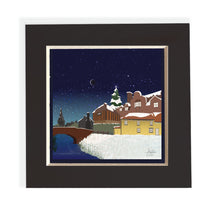 Load image into Gallery viewer, Mini mounted giclee print - Kentish Christmas - Desk Decor
