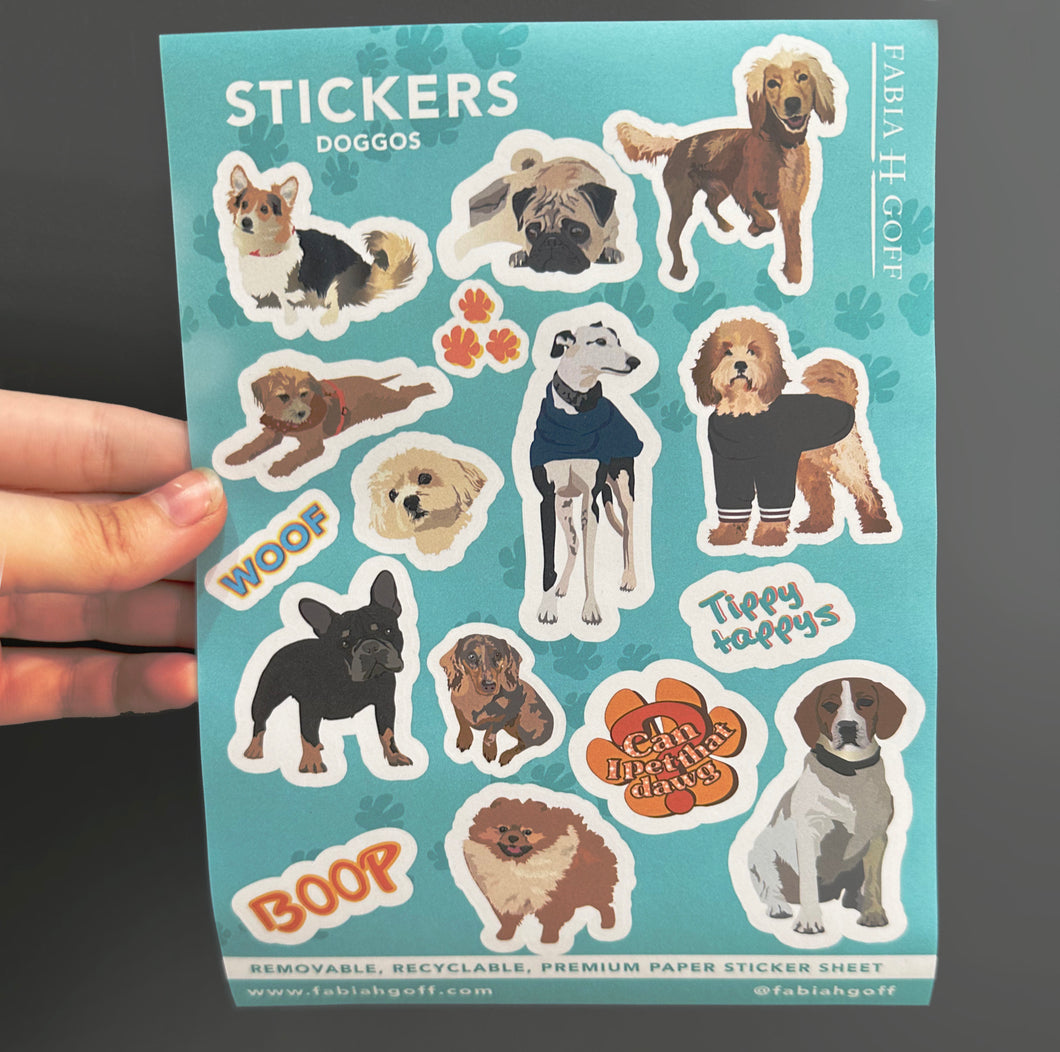 Dog Sticker Sheet
