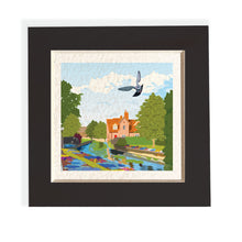 Load image into Gallery viewer, Mini mounted giclee print - Canterbury Westgate Gardens - Desk Decor
