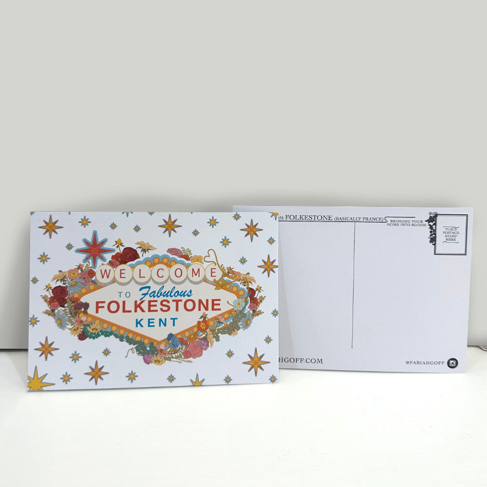Postcard | Welcome to Folkestone Sign