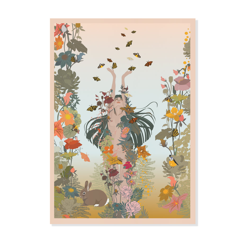 Watch me Grow Gardenia | A2 Giclee Print