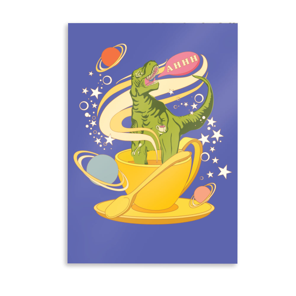 A5 Tea-Rex Print