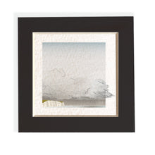 Load image into Gallery viewer, Mini mounted giclee print - Rainy Dover Cliffs - Desk Decor
