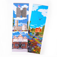 Load image into Gallery viewer, Canterbury double-sided bookmark
