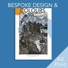 Load image into Gallery viewer, Folkestone West Sunset Linoprint | A3 Digital Print
