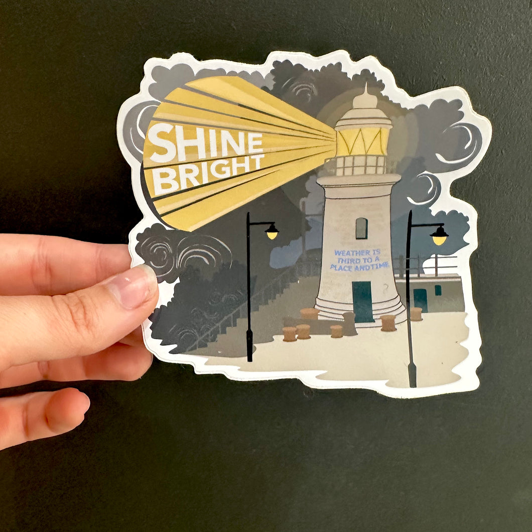 Shine Bright | Lighthouse Vinyl Sticker