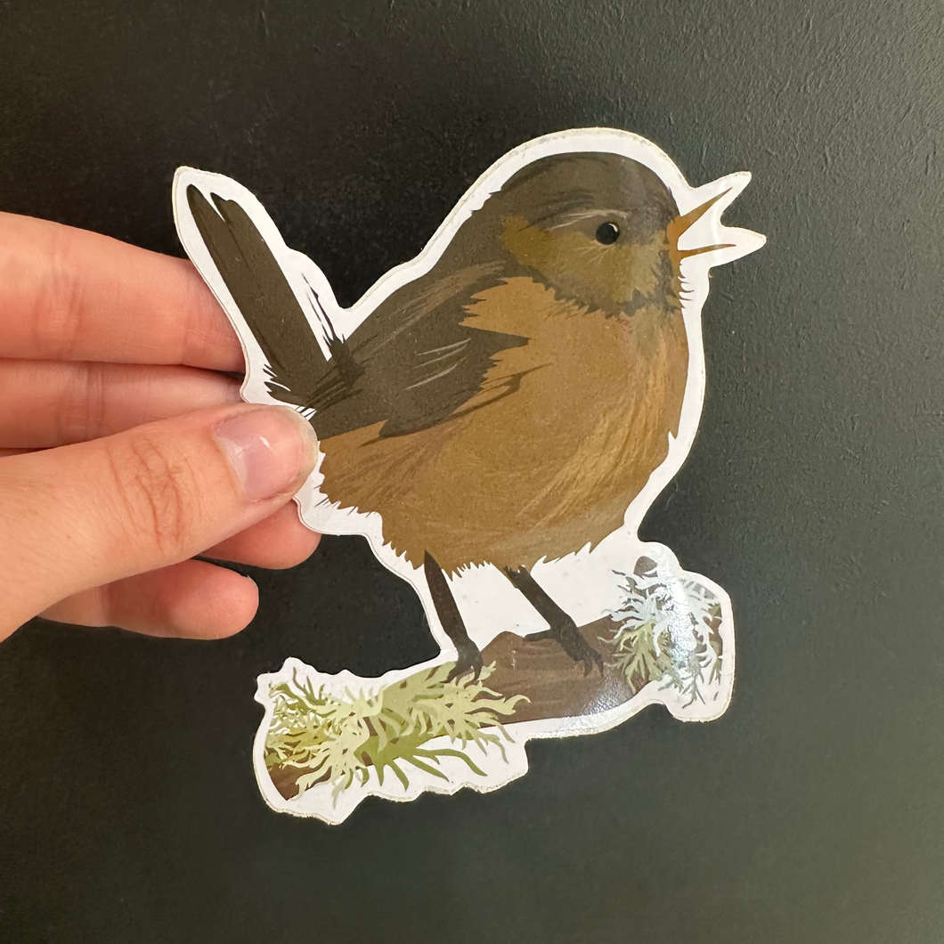 Wren Vinyl Sticker | Large