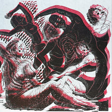 Load image into Gallery viewer, Shared Bodies Linocut Print | Limited Edition Artwork by Fabia Goff
