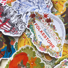 Load image into Gallery viewer, Woman on a Nasturtium | Eco Paper Sticker

