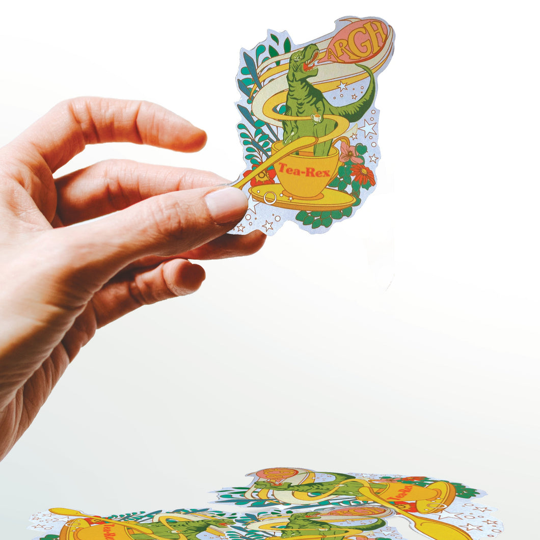 Tea-Rex | Eco Paper Sticker