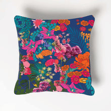 Load image into Gallery viewer, Velvet Cushion Covers - Tropical flowers meander
