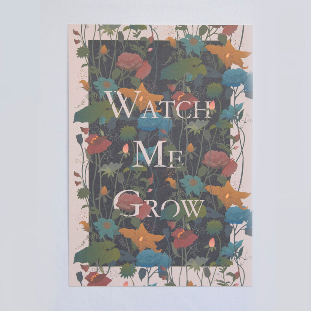 Watch Me Grow A4 Print