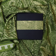 Load image into Gallery viewer, Verdant Garden – Botanical Linocut Silk Scarf (90 x 90cm)
