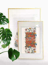 Load image into Gallery viewer, Blooming Marvellous on Burnt Orange Art Print
