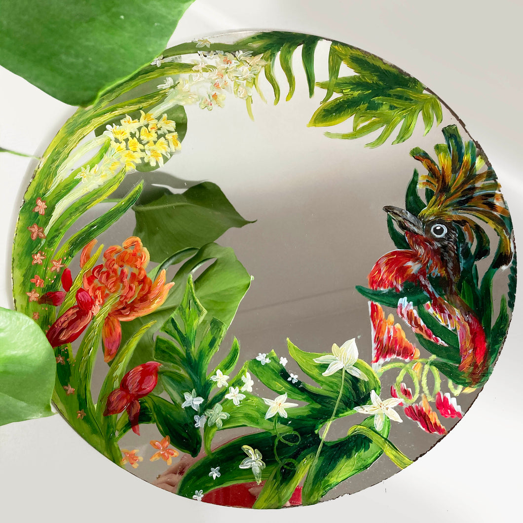 Tropical Hand-painted Mirror