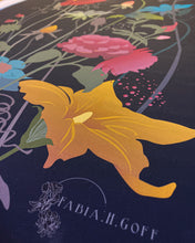 Load image into Gallery viewer, Kentish Garden Florals in the Dark Art Print
